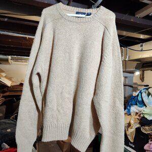 Vintage Boston Clipper 100% Shetland Wool Mens XL Sweater